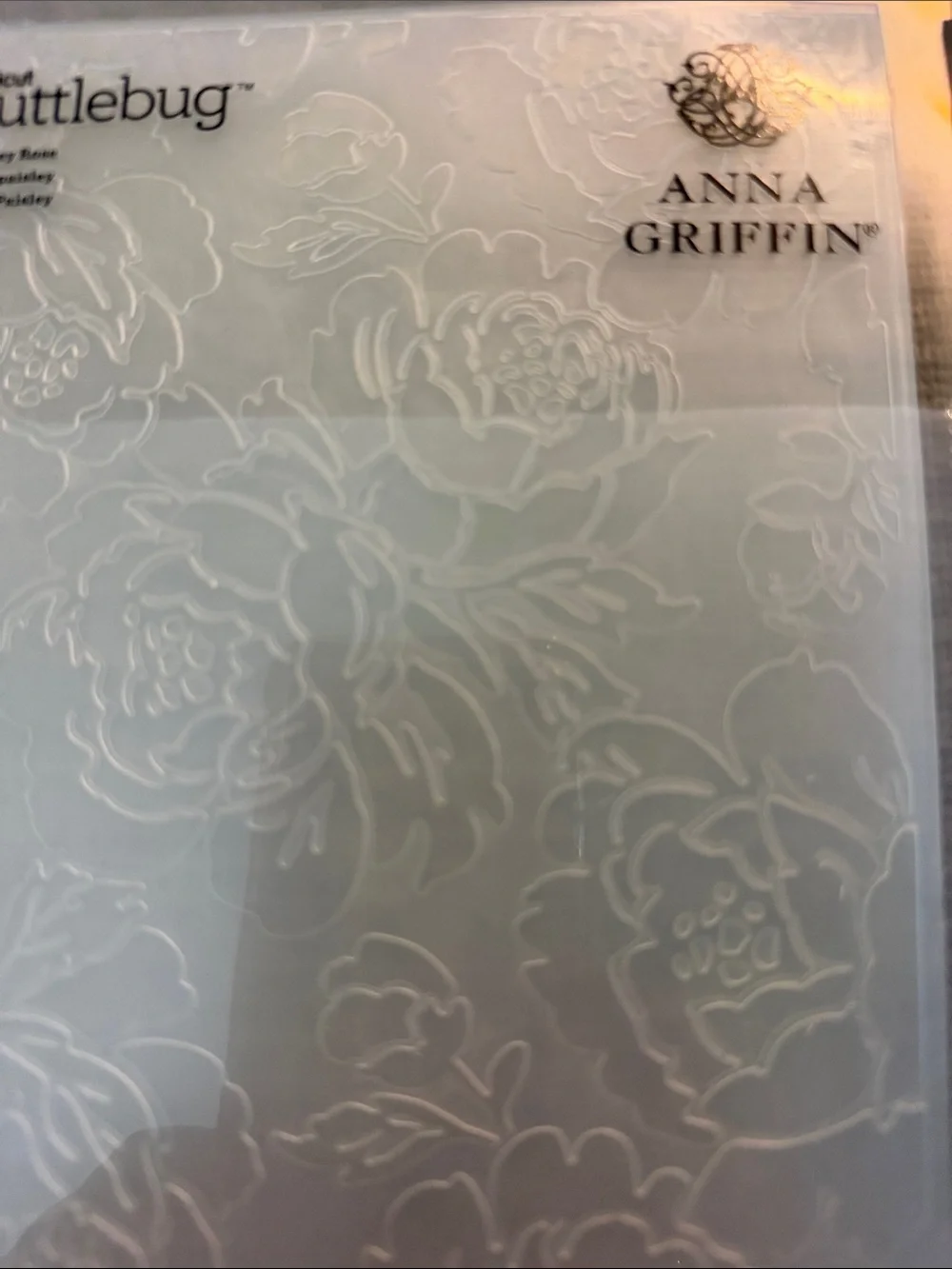 Cricut Anna Griffin paisley rose embossing Folder